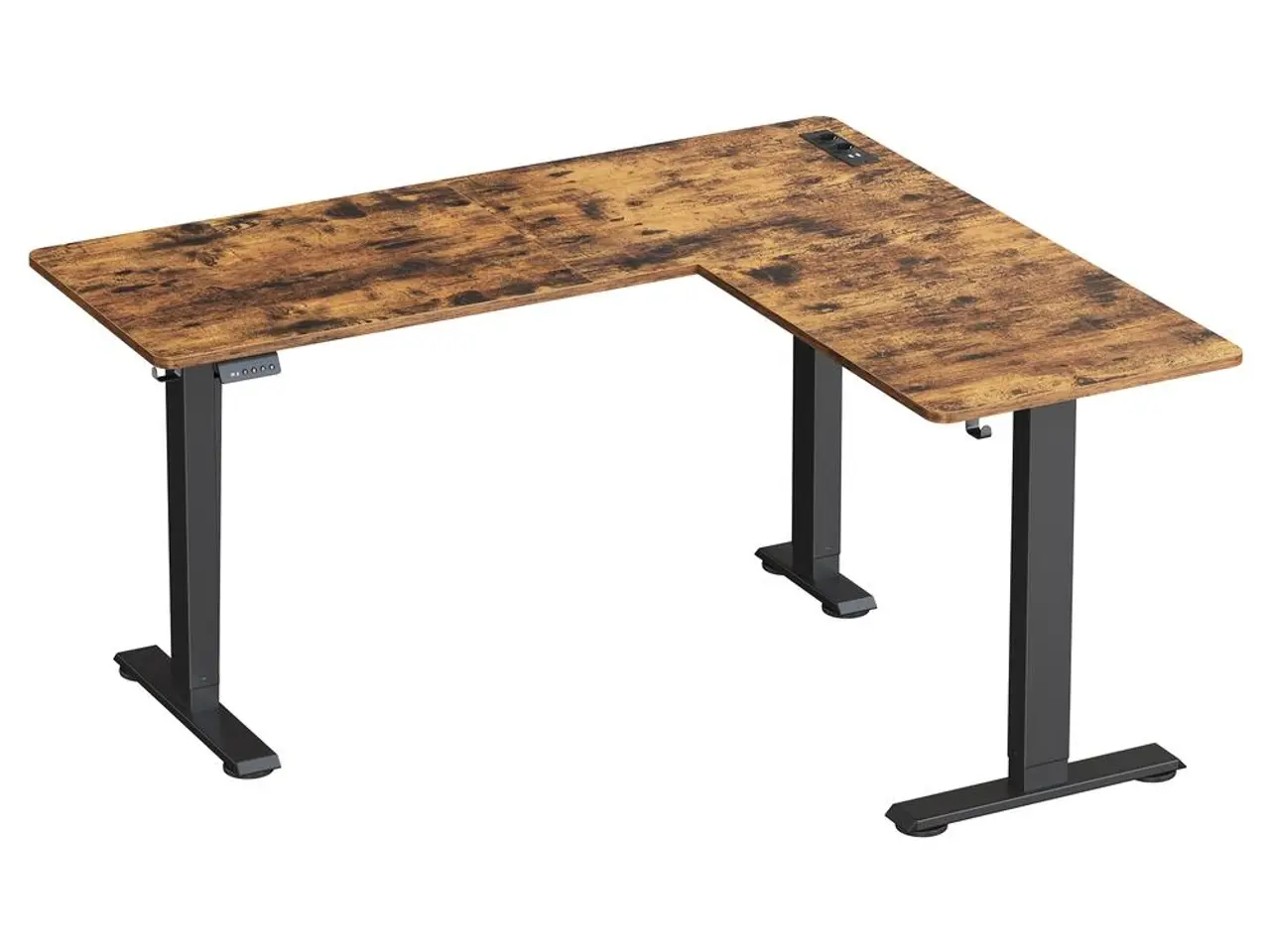 Billede 1 - Elektrisk L-formet hæve-sænkebord 160 x 140 cm