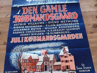 Filmplakat Jul i den gamle købmandsgaard