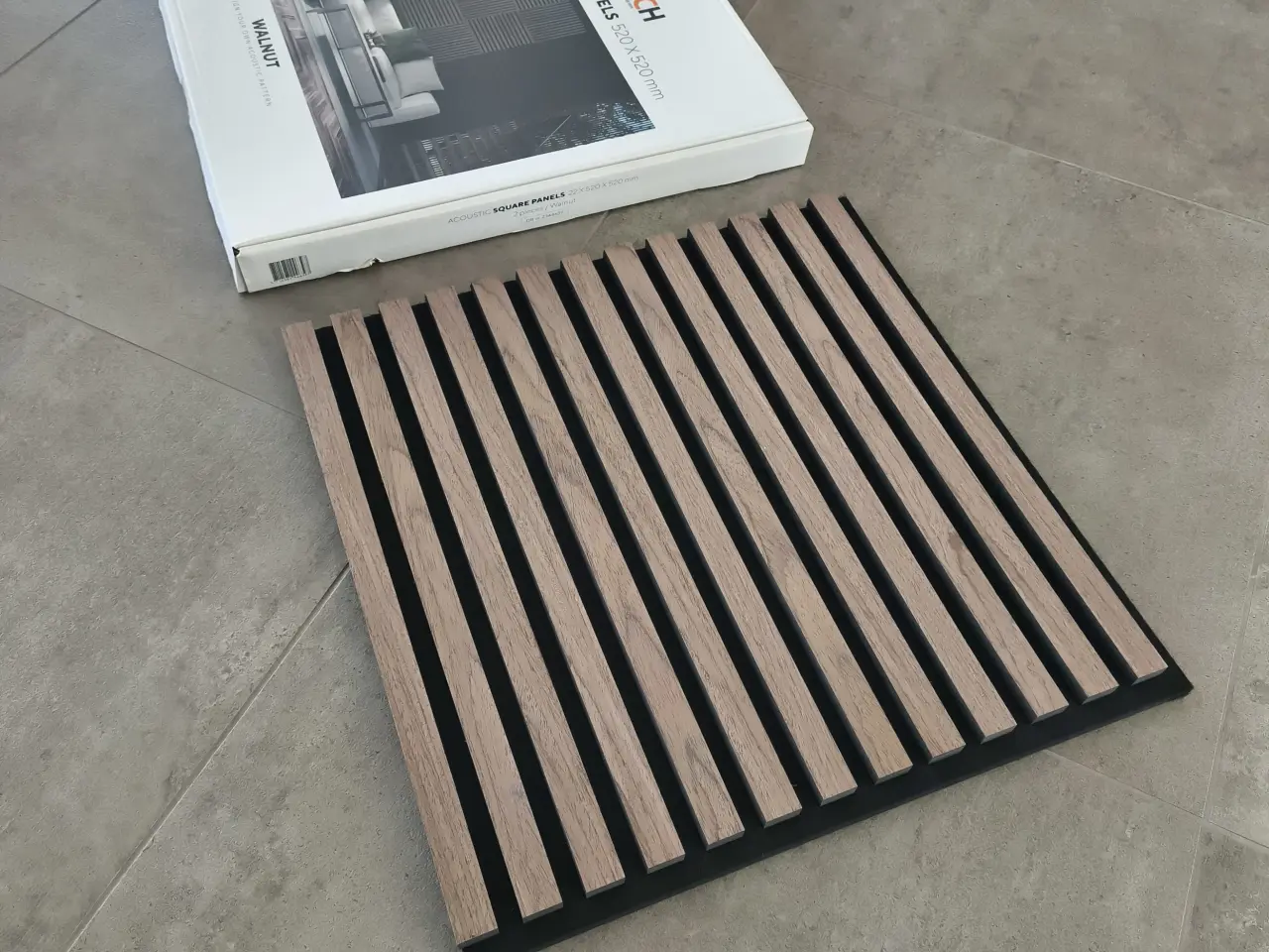 Billede 2 - Fibrotech Valnød Akustikpaneler 60x60