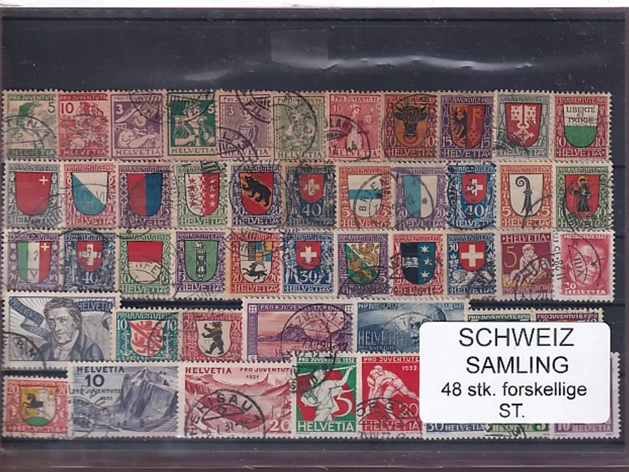 Billede 1 - Schweiz Samling - 48 stk.  stemplet/ustemplet
