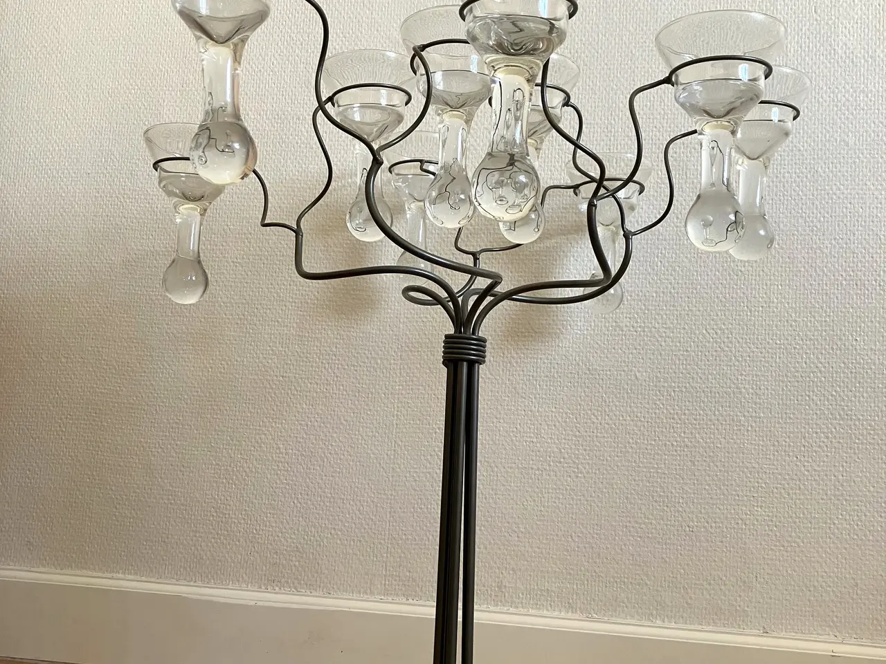 Billede 6 - Gulvstage – metaltræ med 10 glas til lys.