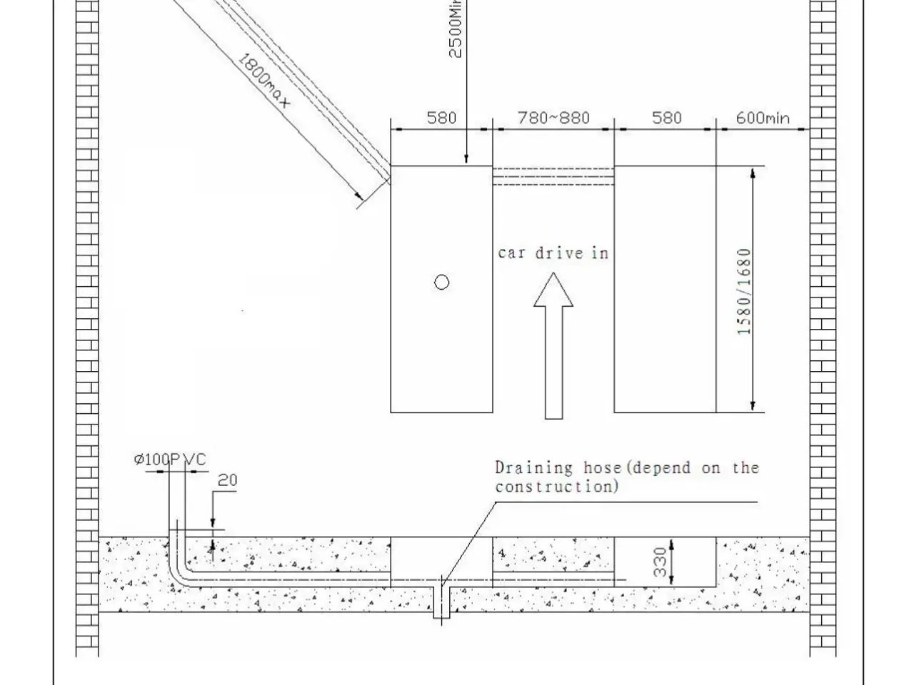Billede 3 - Bulldog Lifters PMS-635BI 3.5 Ton hydraulisk sakse lift til nedbygning i gulv løfter i fuld højde