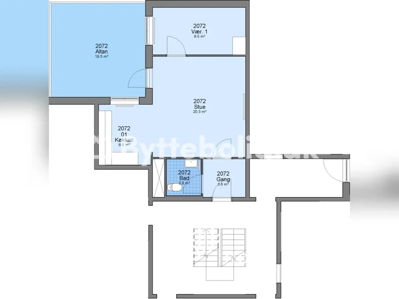 Billede 3 - 2-værelses lejlighed i Nivå 58 m²