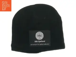 Sort hue med DBU logo (str. 24x22 cm)