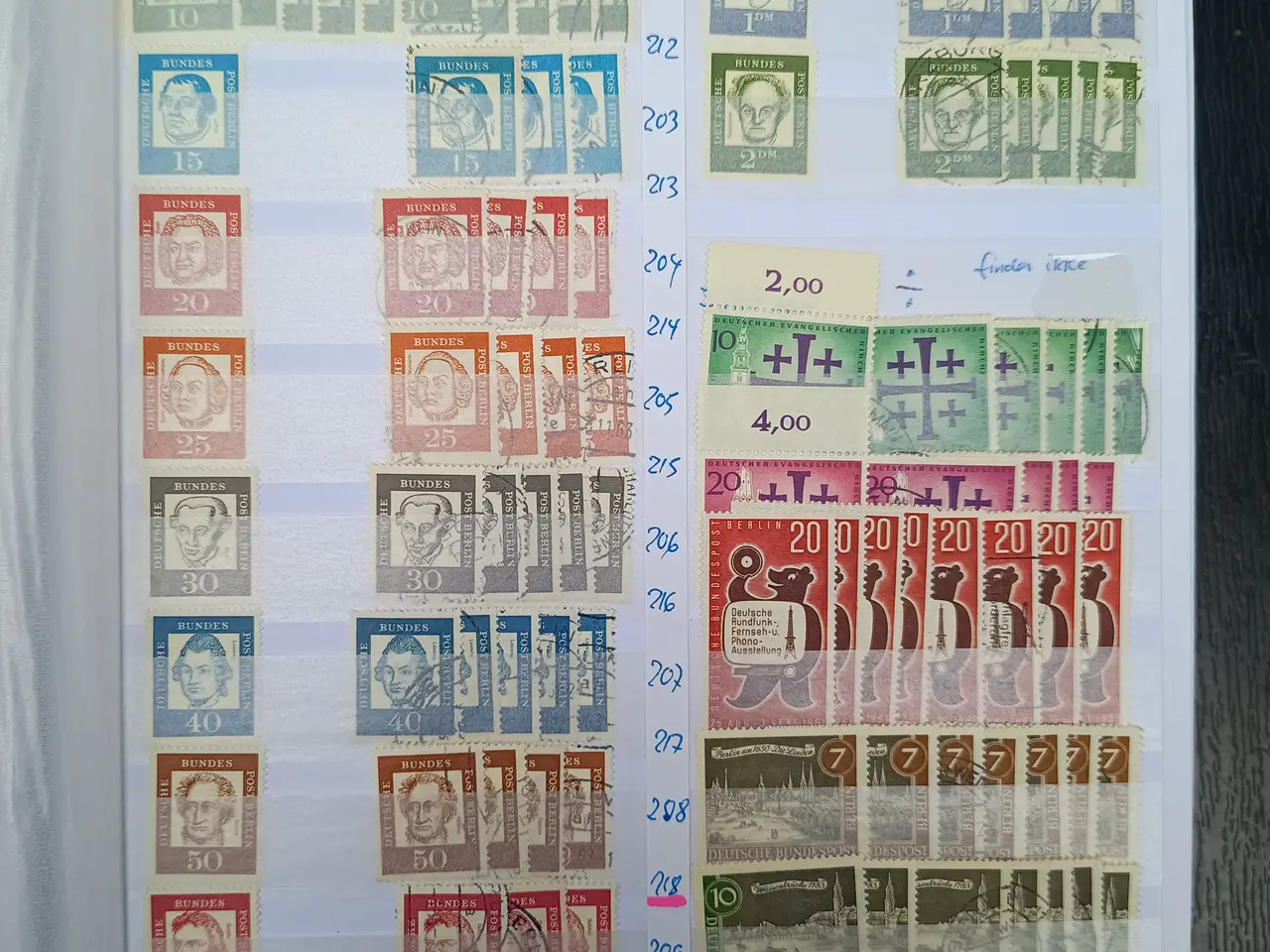 Billede 11 - Berlin samling postfrisk og stemplet