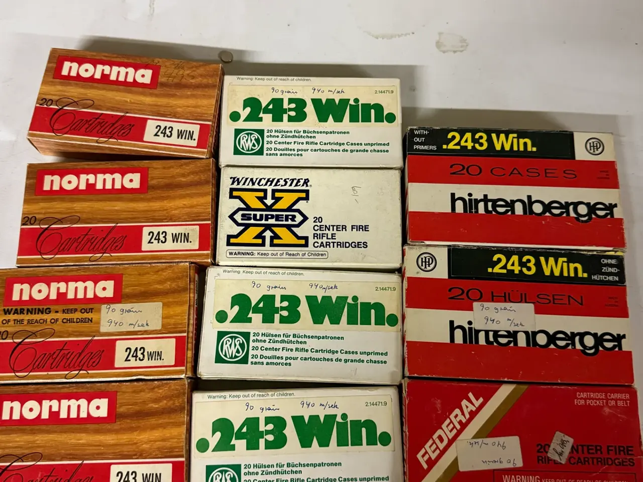 Billede 1 - 200 stk. Diverse .243 patroner