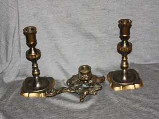 2 Malm lysestager
