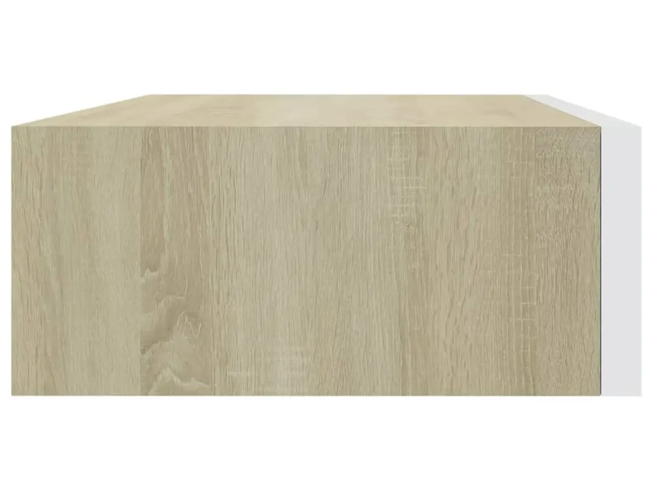 Billede 5 - Væghylde med skuffe - eg og hvid 40 x 23,5 x 10 cm