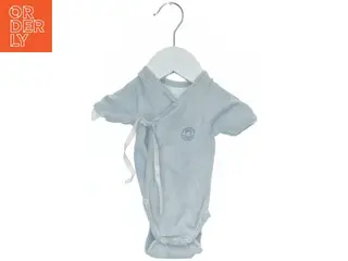 Lyseblå bodystocking med korte ærmer fra Petit Bateau (str. 62)