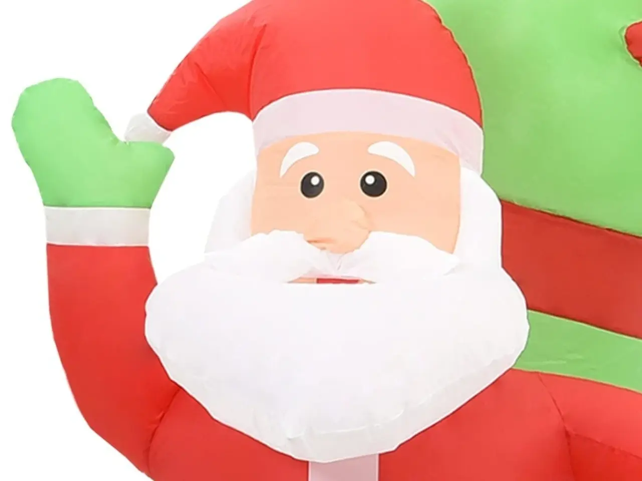 Billede 8 - Oppustelig julebue med julemand & snemand - LED, 223 cm