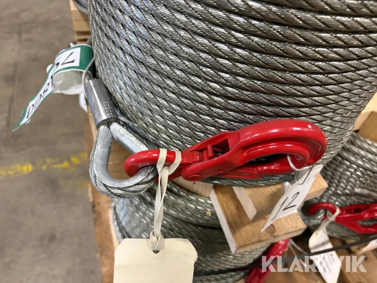 Billede 10 - Stålwire Drahtseilwerk Hemer Taurus wire top e. Safetyhook - 9 bundter / 1170m