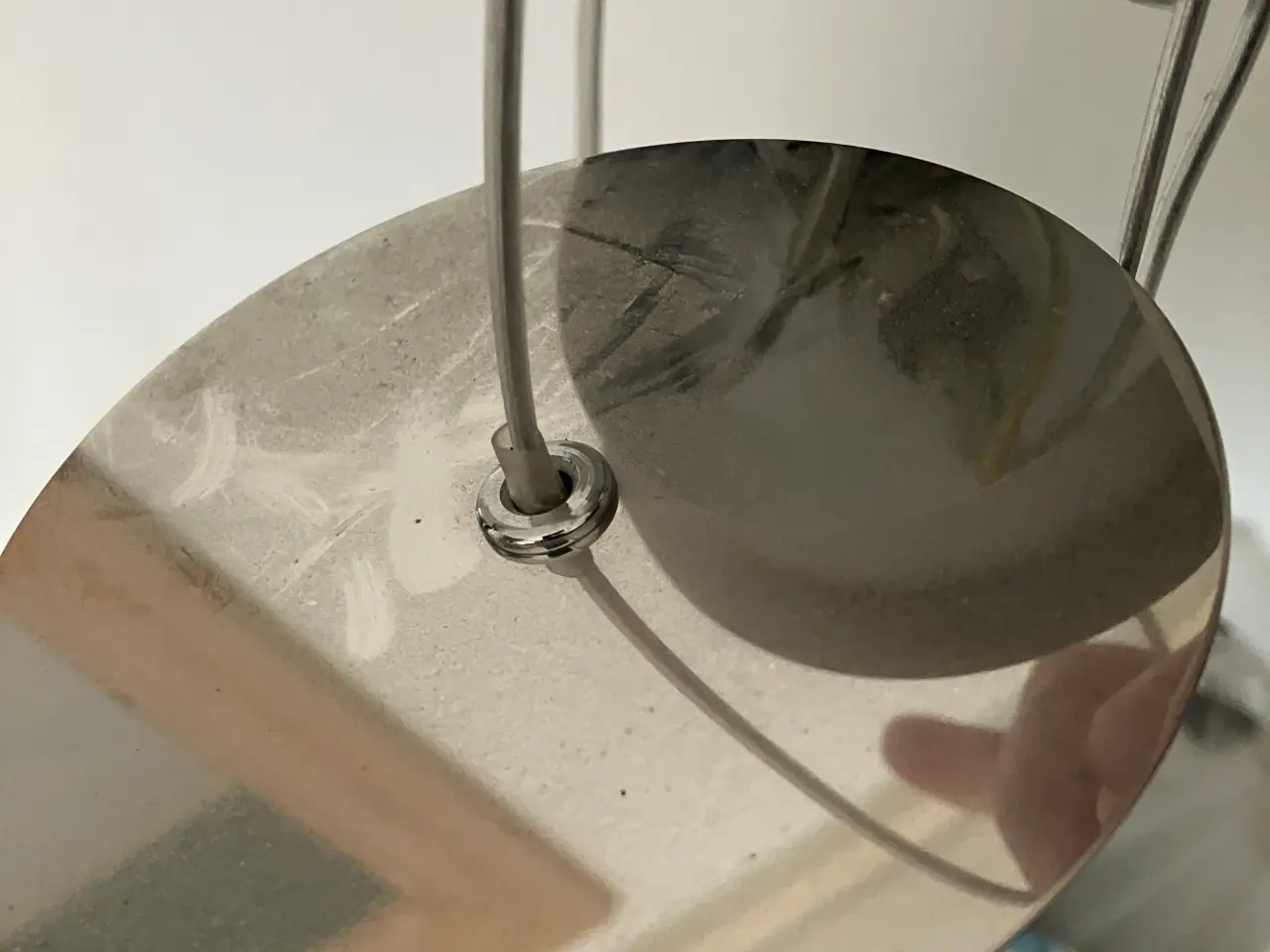 Billede 3 - To glaslamper med hvidt glas