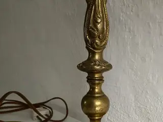Antik messing bordlampe