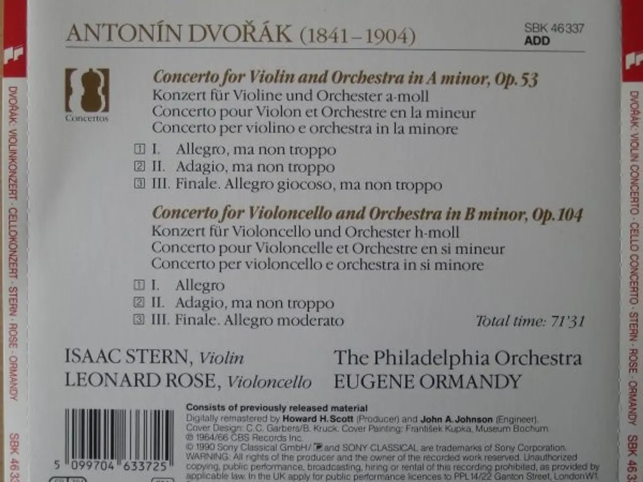 Billede 2 - Dvořák* : Isaac Stern – Violin Concerto •… – CD