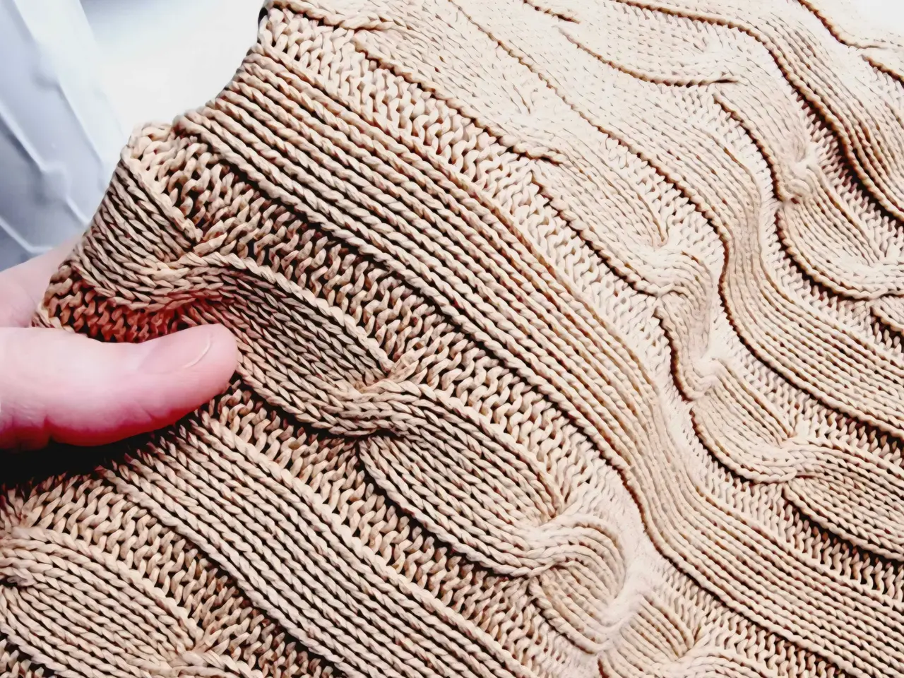 Billede 3 - Ralph Lauren cable knit tæppe 178cm x 127cm