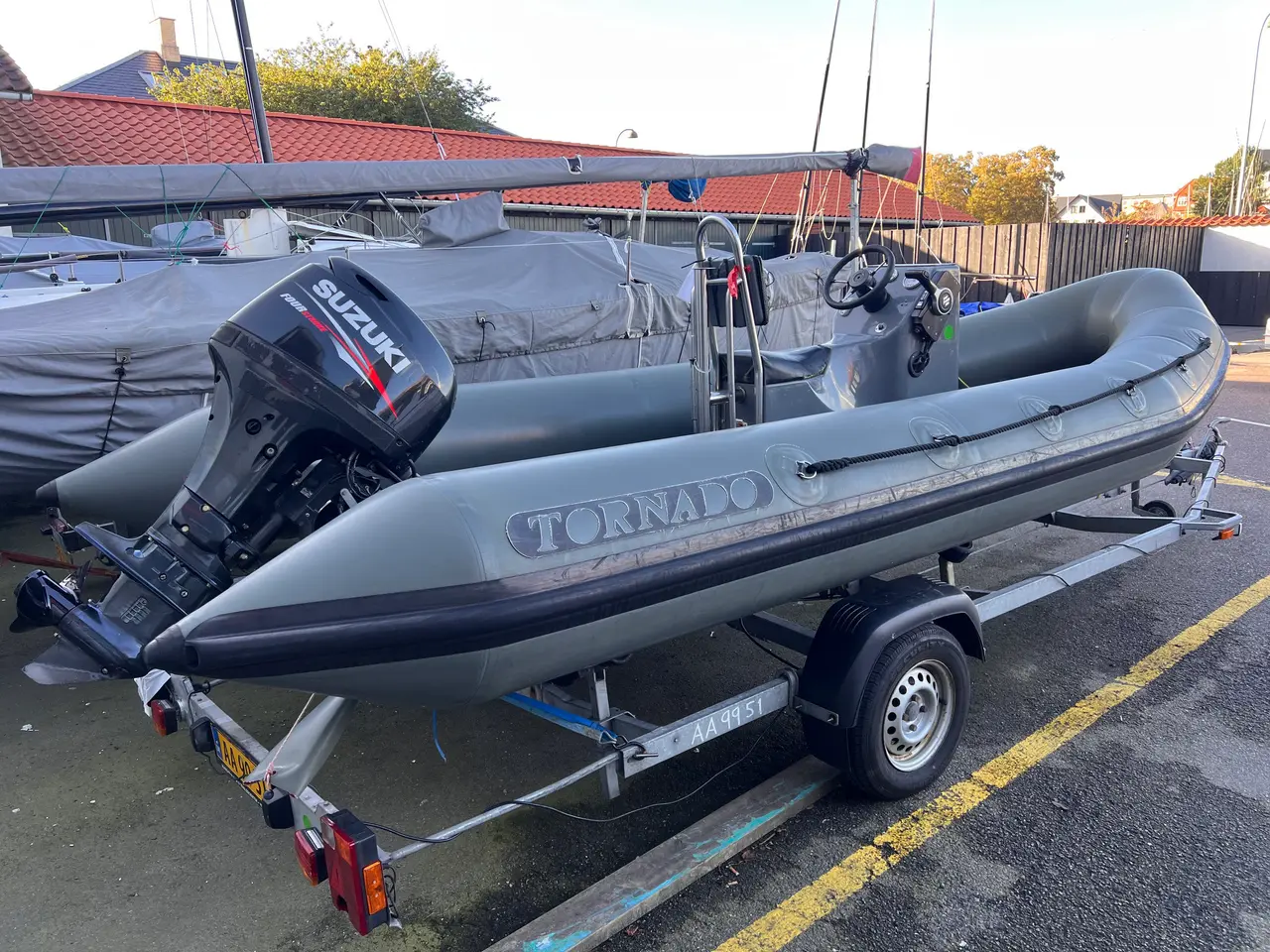 Billede 1 - tornado 5,4 gummibåd Suzuki 60 hk variant trailer.