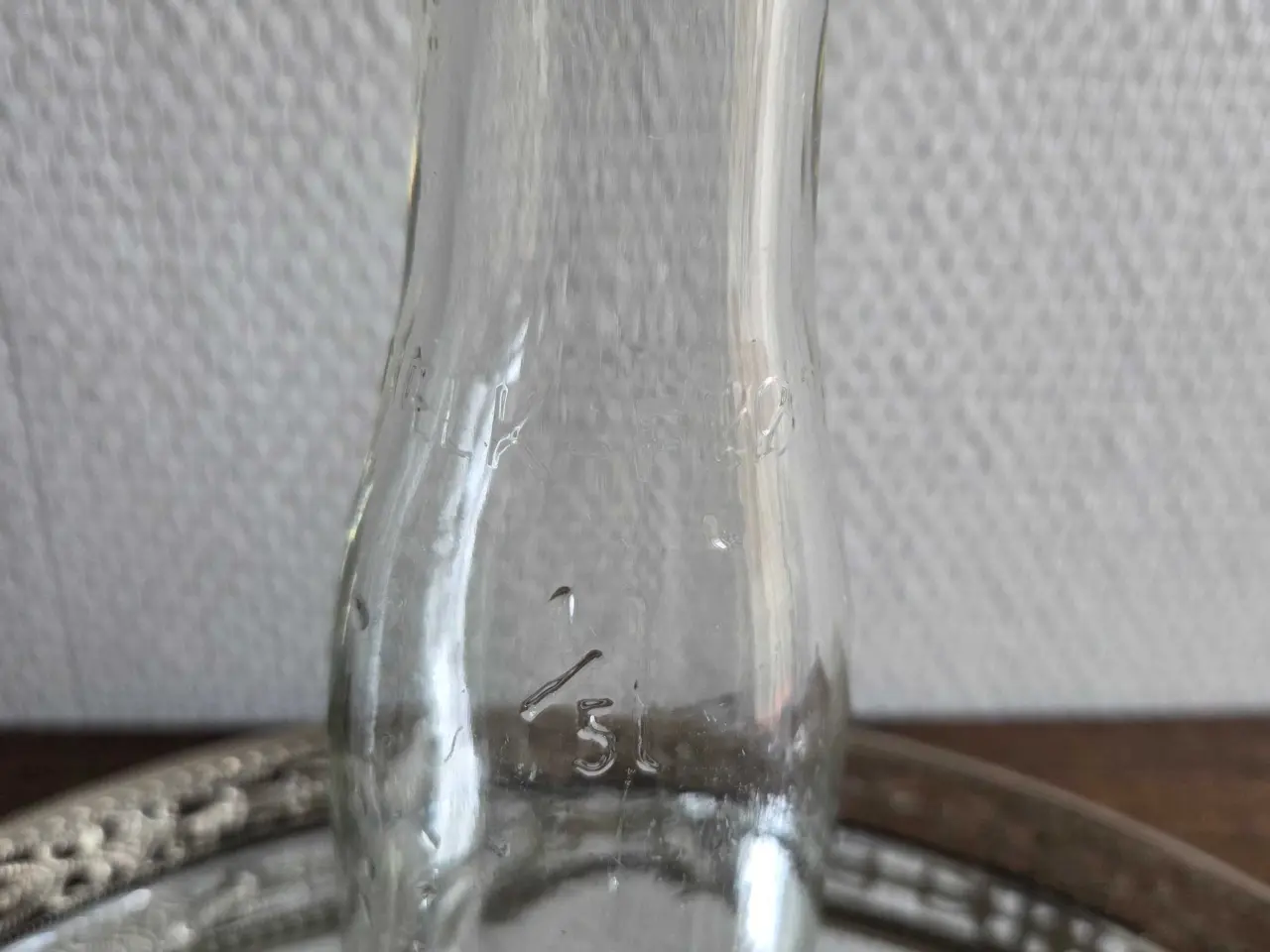 Billede 4 - 3 Holmegaard mælkeflasker._Vaser 1940.
