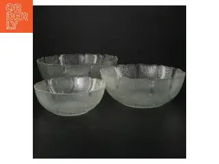 Sæt af glasfade (str. Ø 17,5-27 cm)