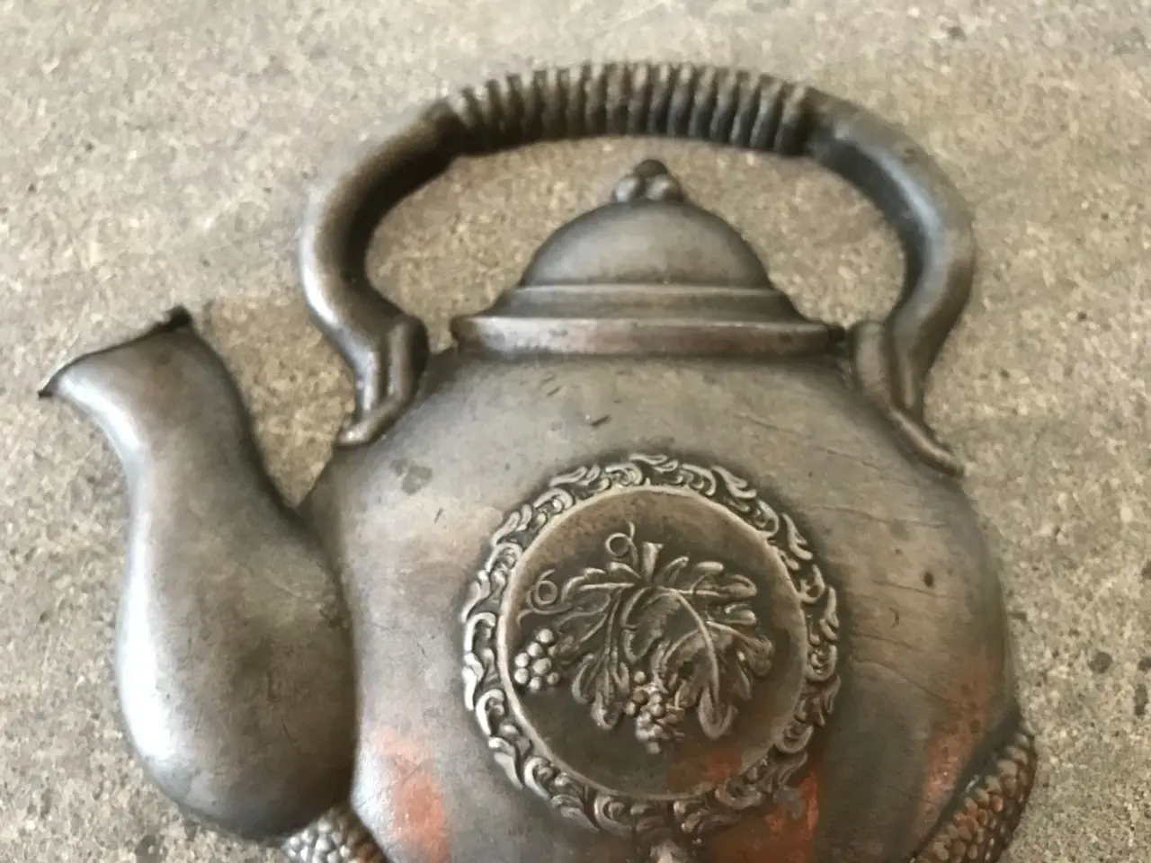 Billede 2 - Vintage tekande / tepotte kobber knage