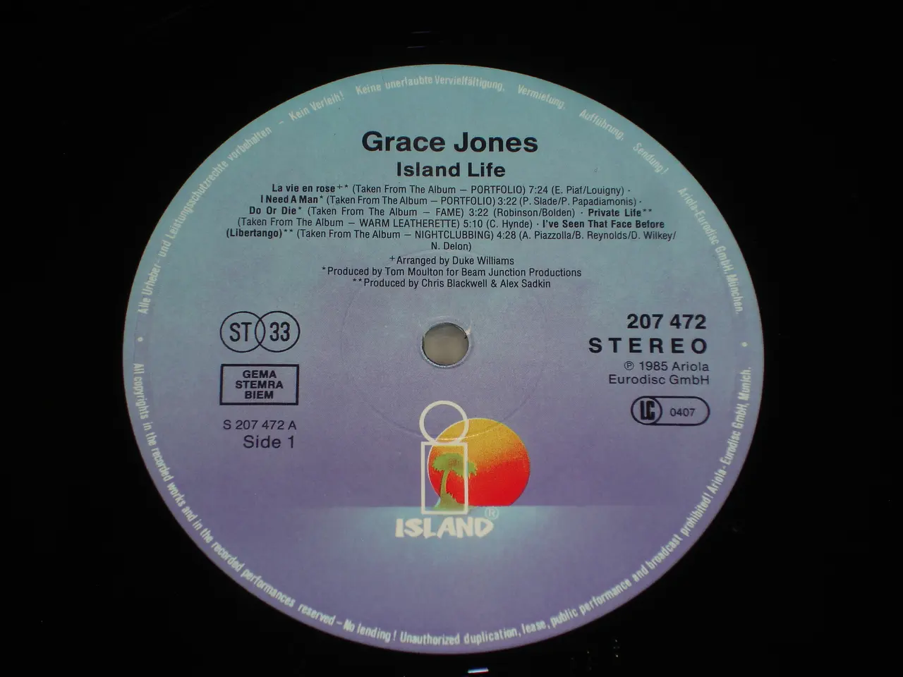 Billede 5 - (Sender gerne) Grace Jones – Island Life