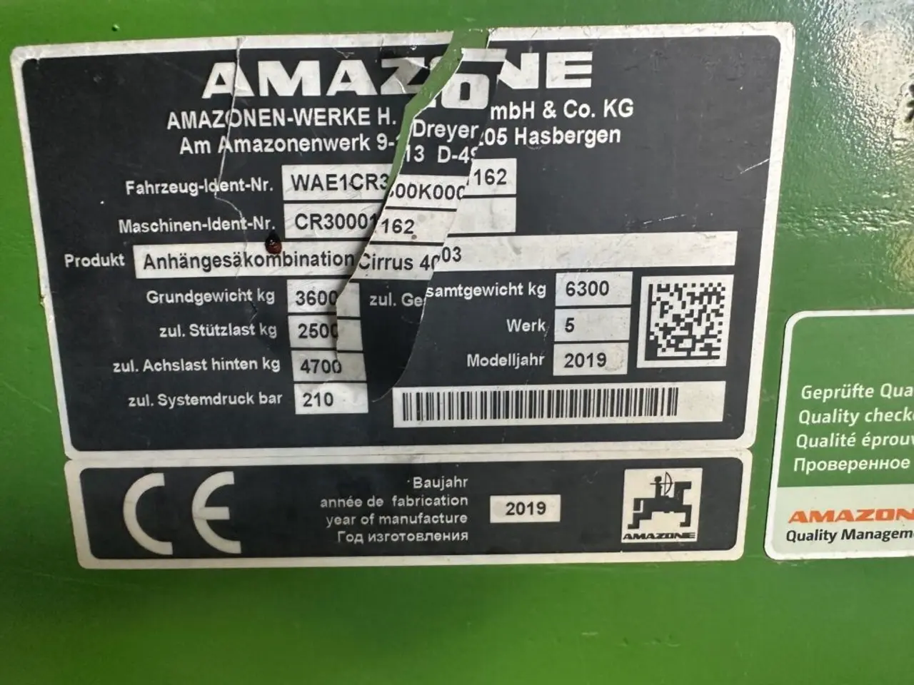 Billede 7 - Amazone Cirrus 4003-CC