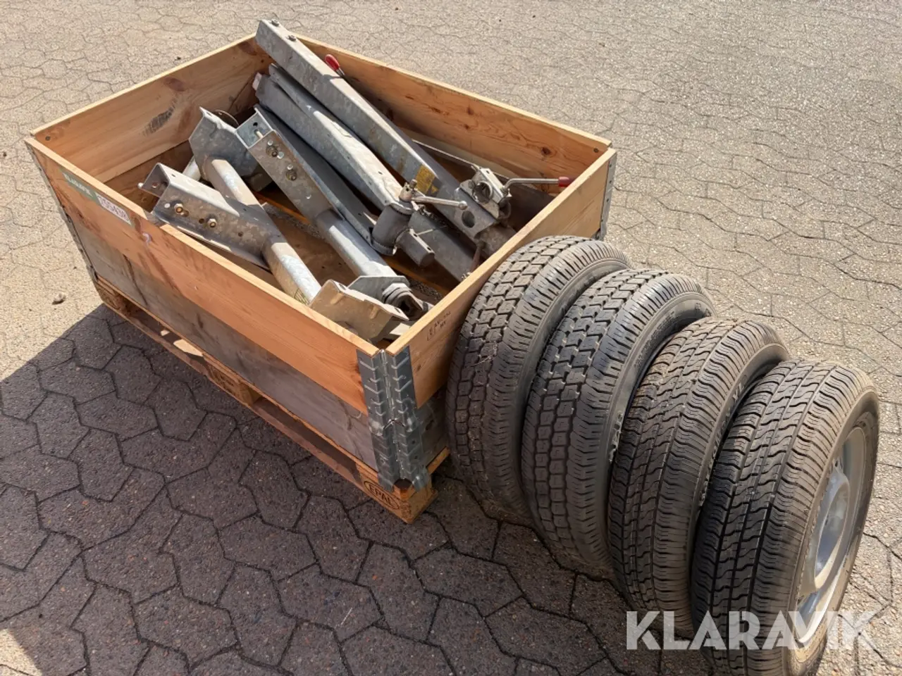 Billede 3 - Undervogne AL-KO 700-5 til mobilkompressor, 2 Styk