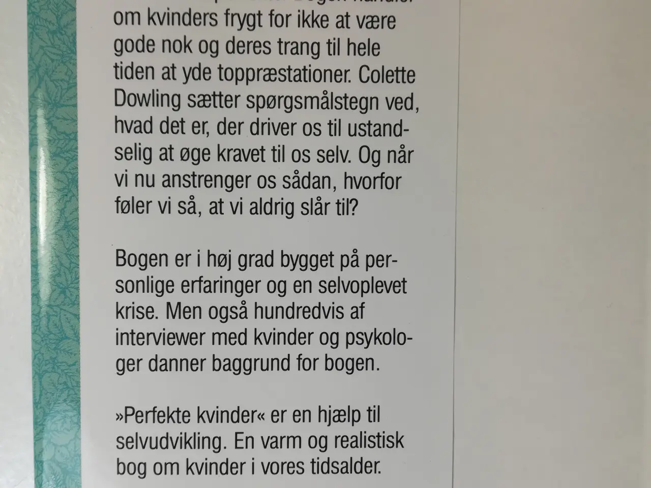 Billede 3 - PERFEKTE KVINDER, af Colette Dowling