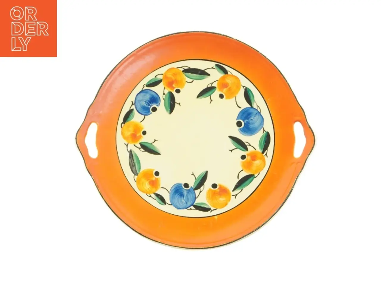 Billede 1 - Keramisk retro fad (str. 29 x 27 cm)