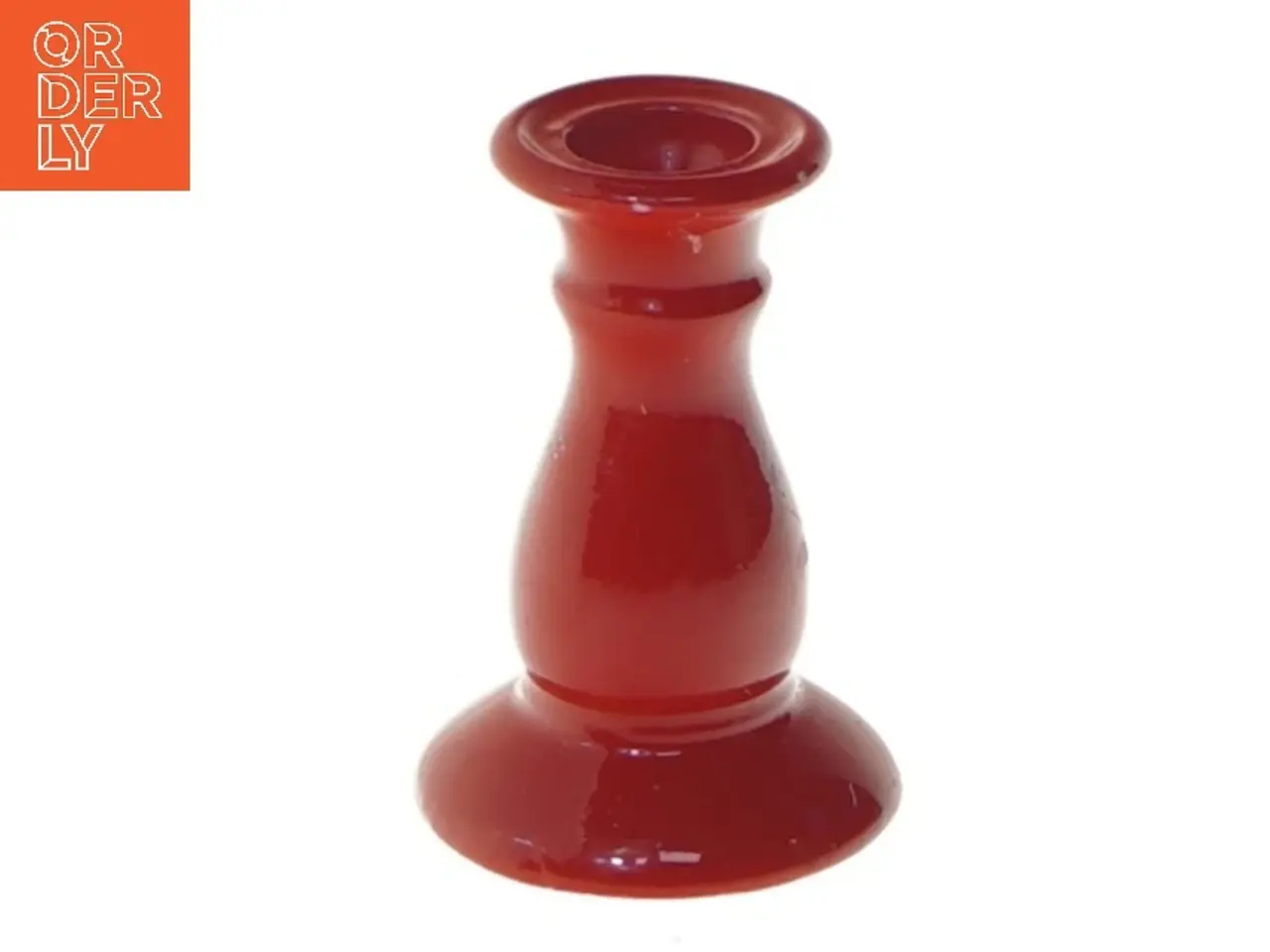 Billede 1 - Rød lysestage (str. 6 cm)