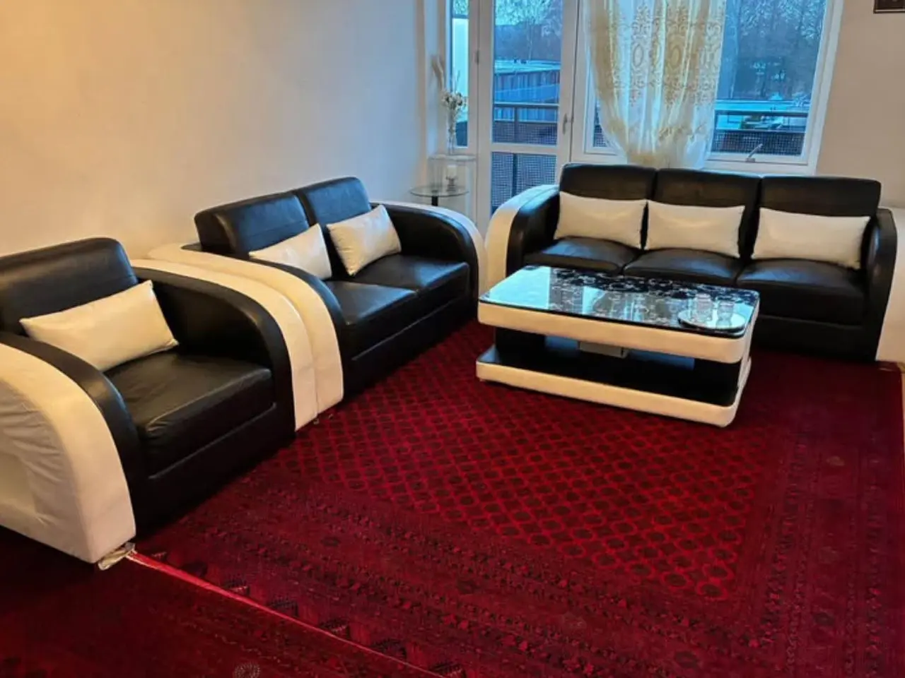 Billede 1 - Læder Sofasæt