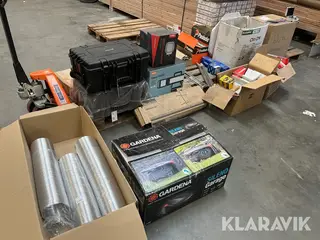 Blandet værktøj Makita/Paslode/Marled slipebånd/bor/Besalg/Lamper
