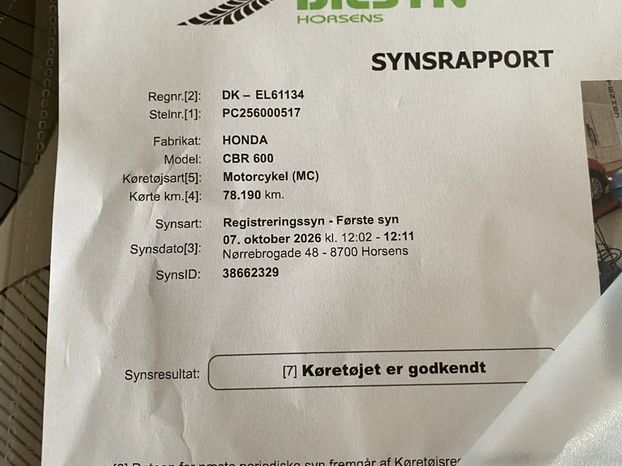 Billede 18 - Honda CBR 600. Nysynet