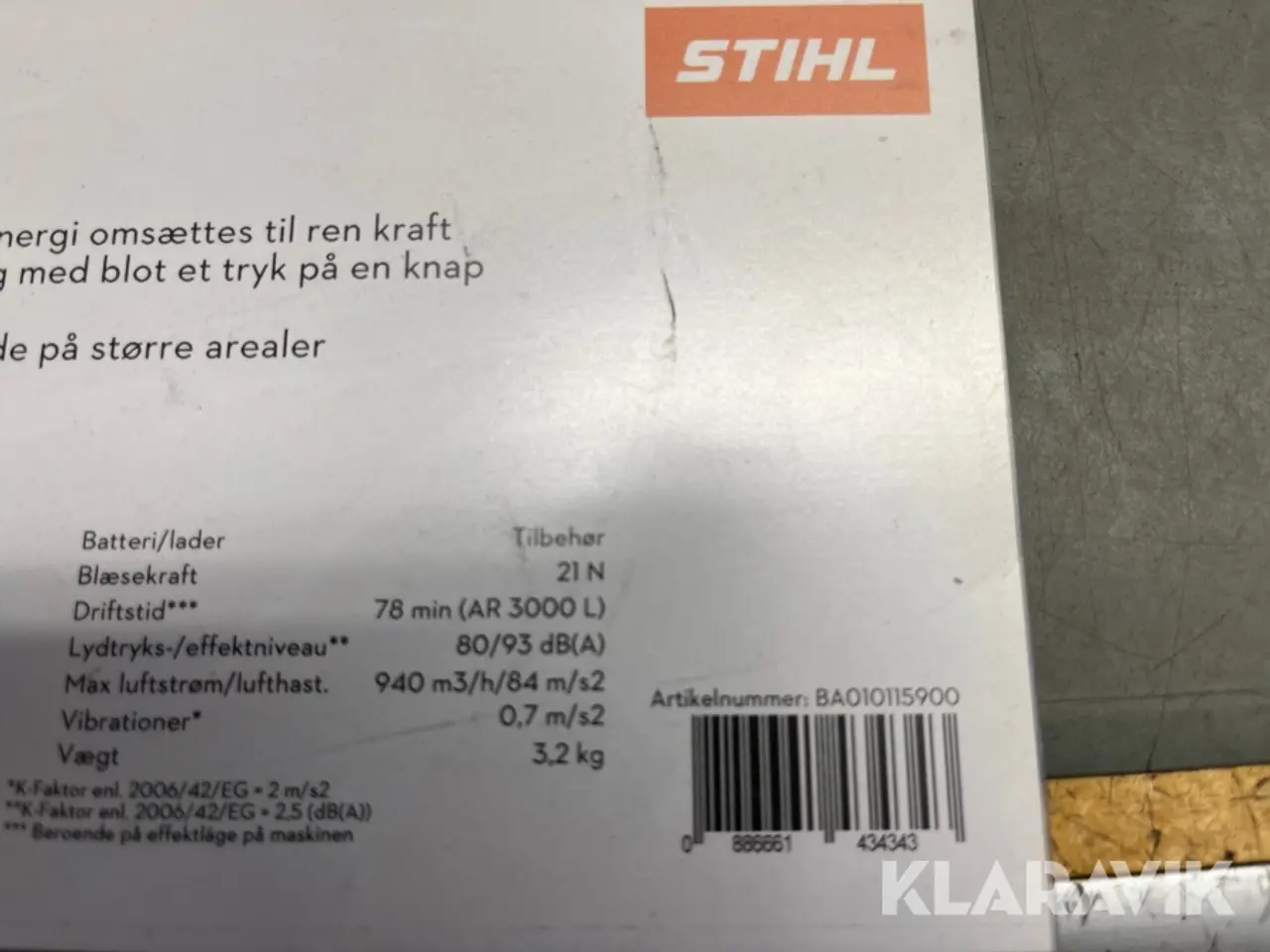 Billede 12 - Løvblæser STIHL BGA 200 batteridrevet