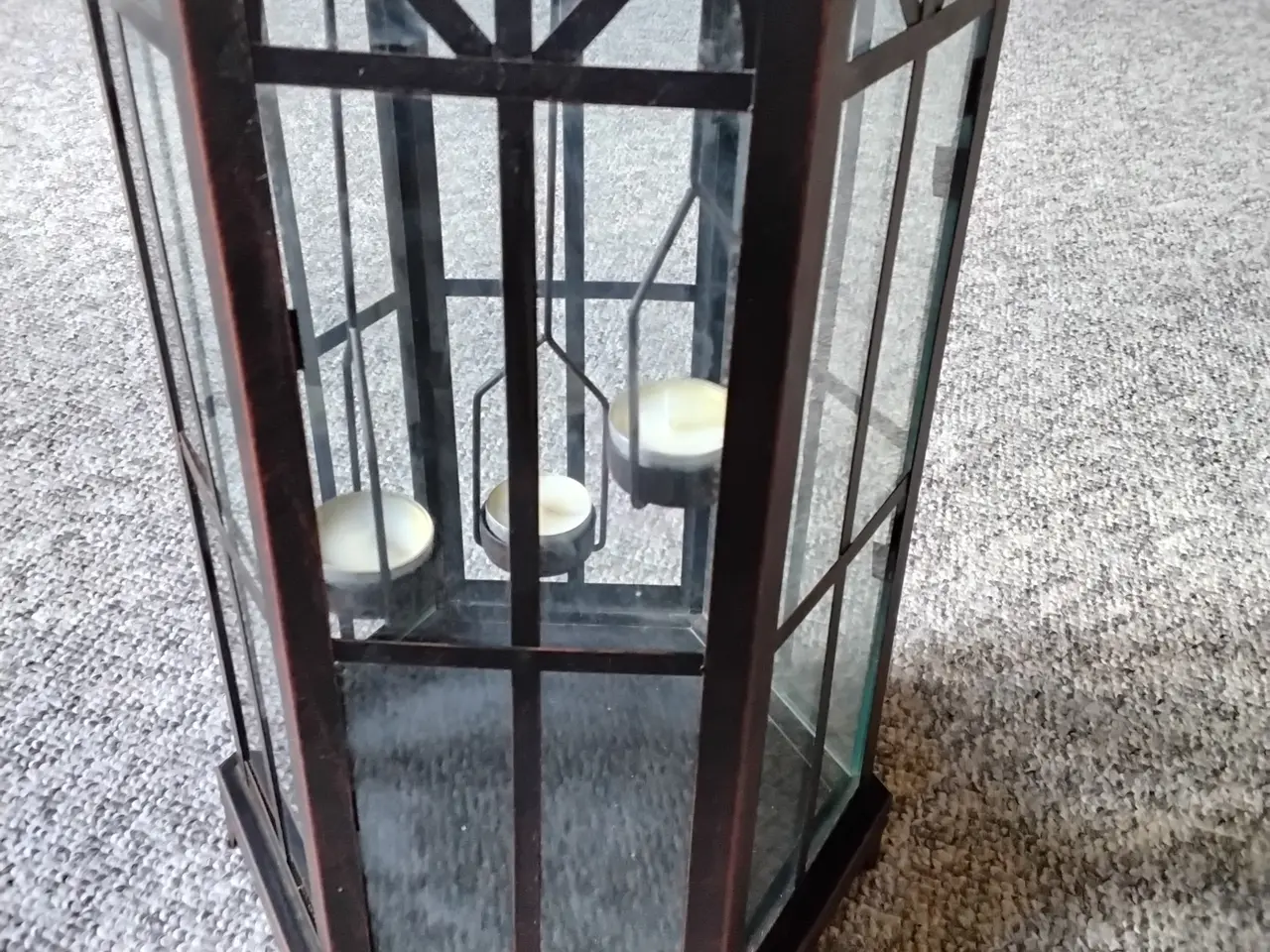 Billede 6 - Stor unik vintage lanterne ca 52 cm som ny u/ rust