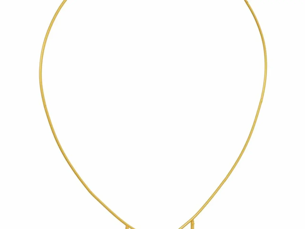 Billede 5 - Hjerteformet bryllupsbue - guld stål, 195 × 35 × 211 cm