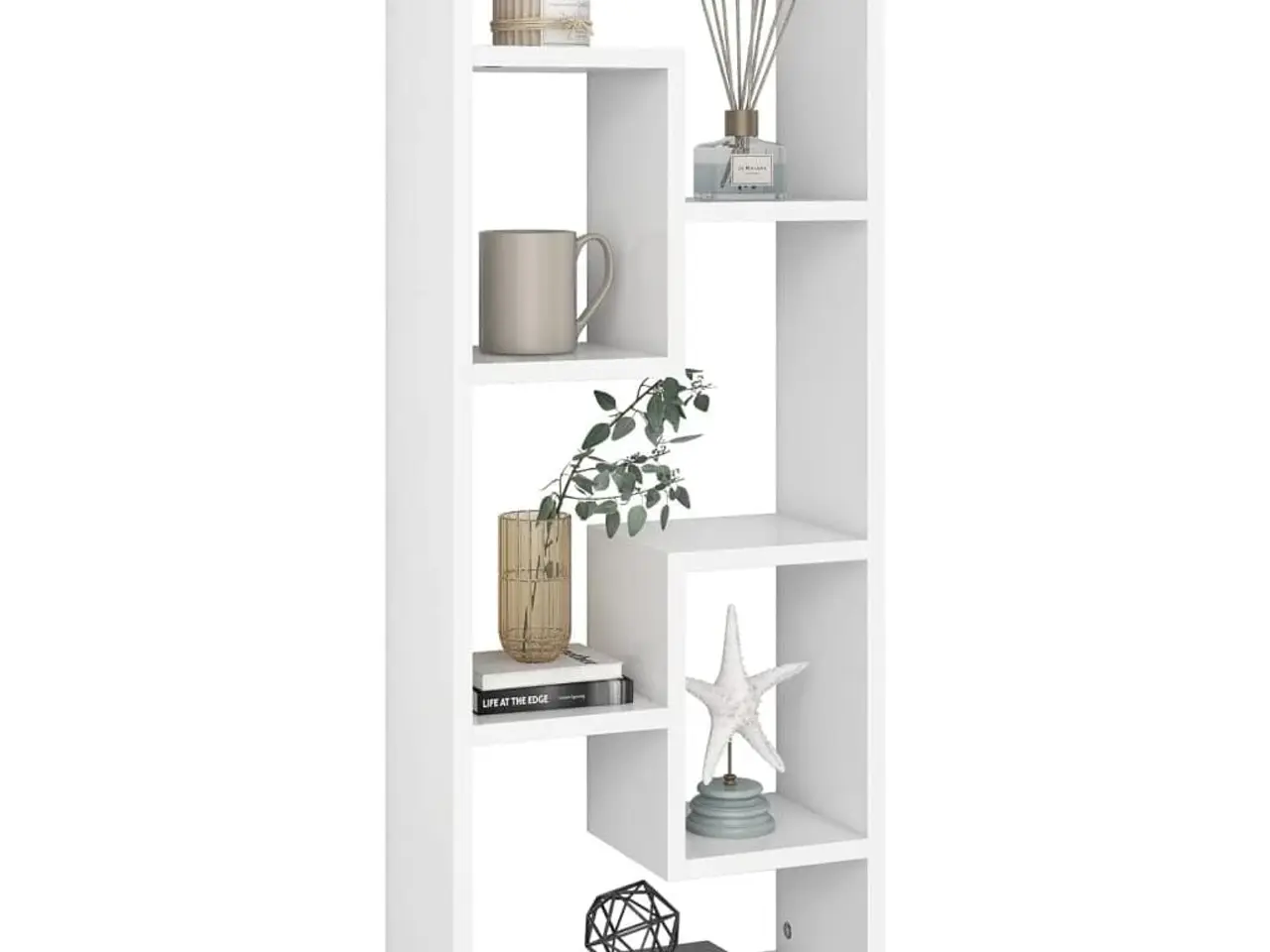 Billede 3 - Væghylde 36 × 16 × 90 cm i hvidt konstrueret træ