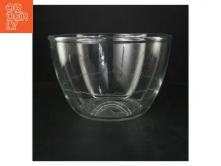 Gennemsigtig glas skål (str. Ø. 27 cm)