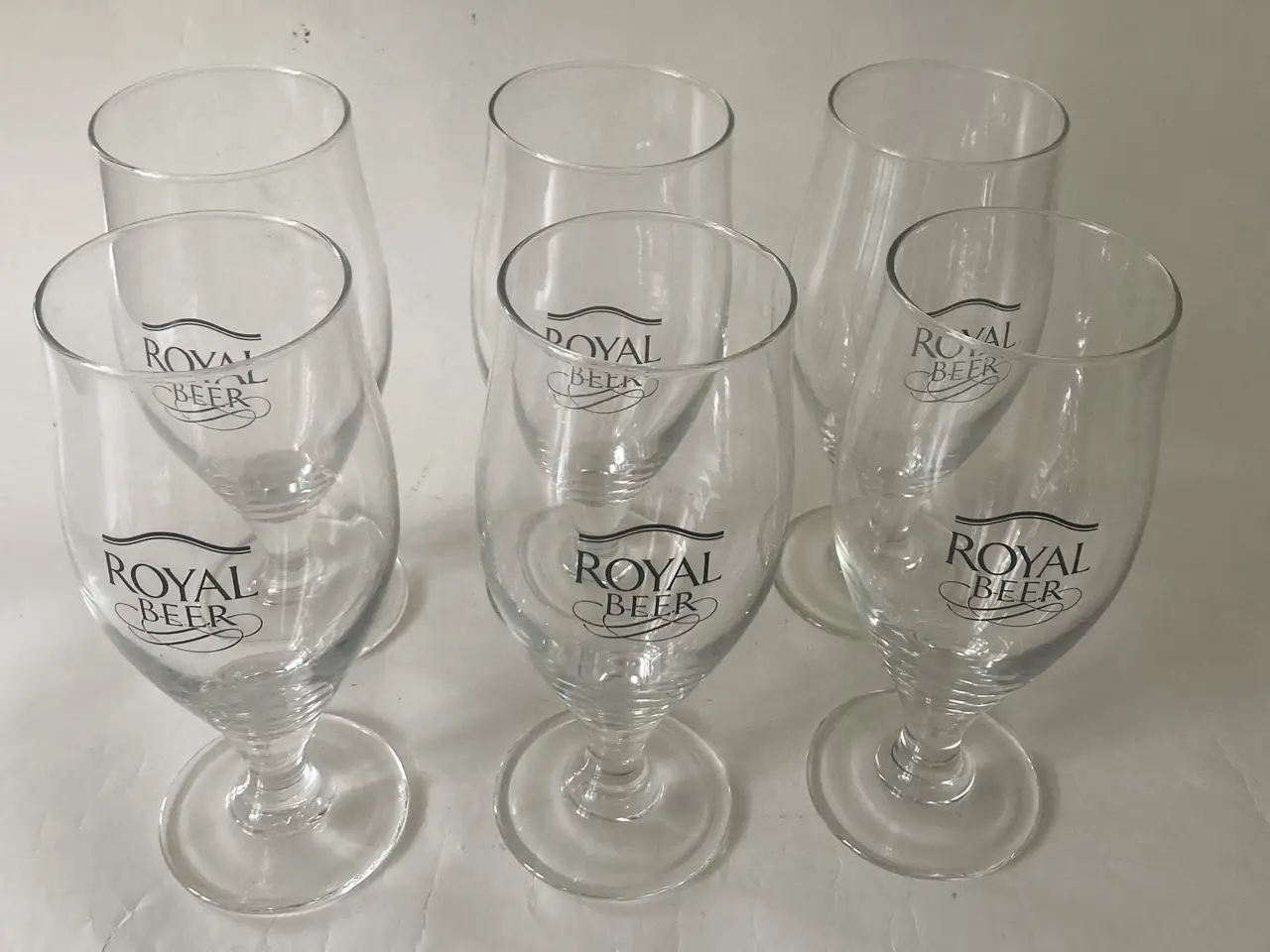 Billede 2 - 6 Øl glas ROYAL BEER