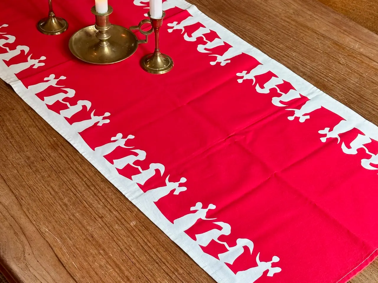 Billede 1 - Sødahl bordløber, rødt print, 140 x 44,5 cm