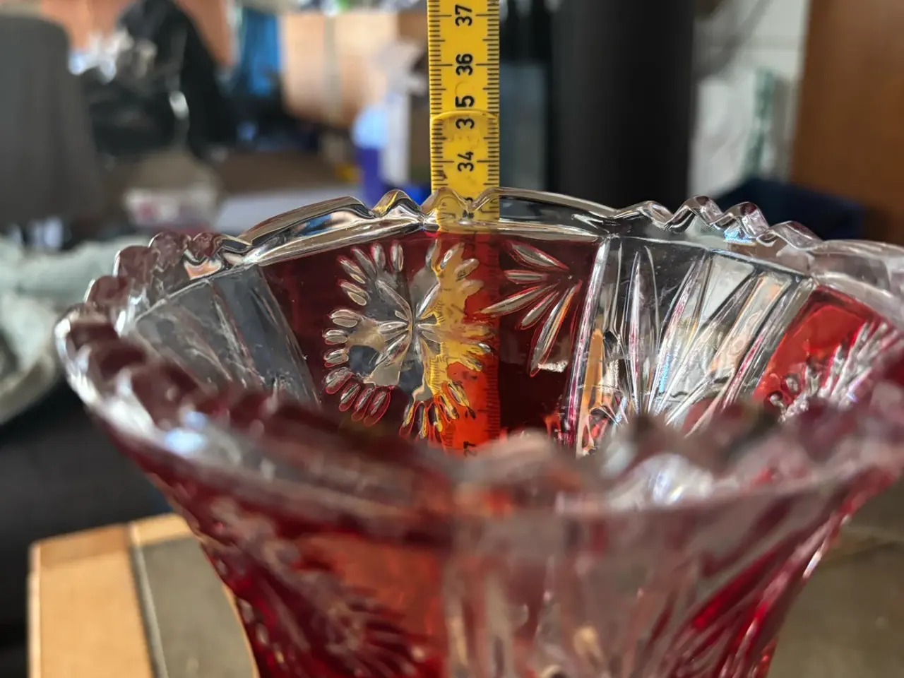 Billede 2 - Stor flot krystal vase