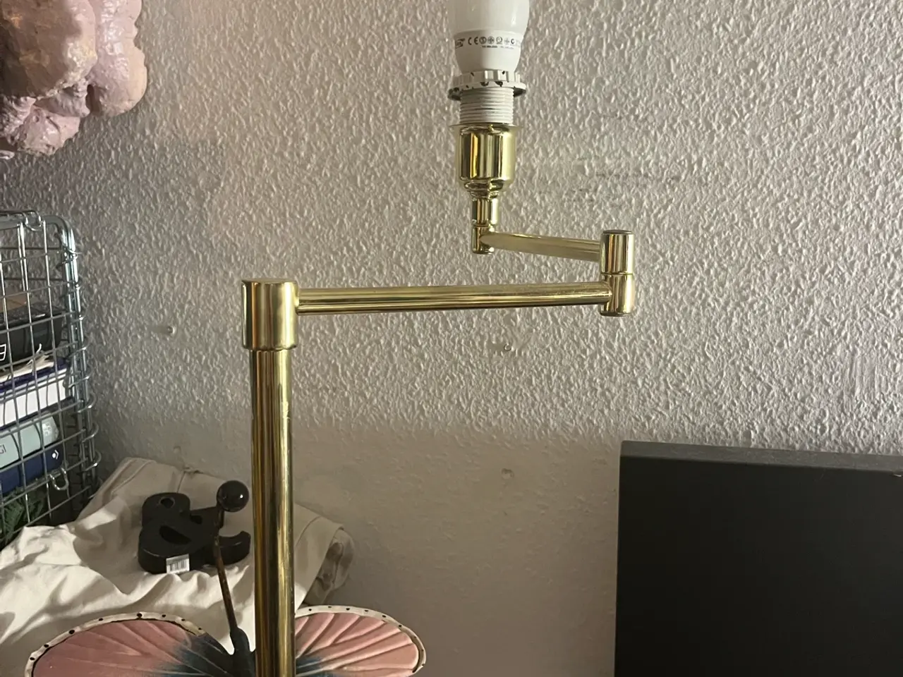 Billede 1 - Svingarms lampe i messing