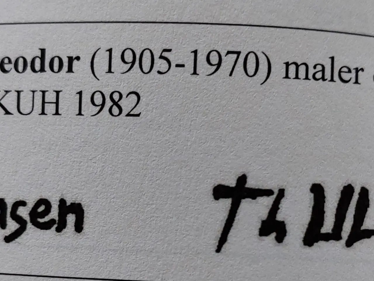 Billede 4 - TH. ULRICHSEN - ( 1905 - 1970 ) - oliemaleri