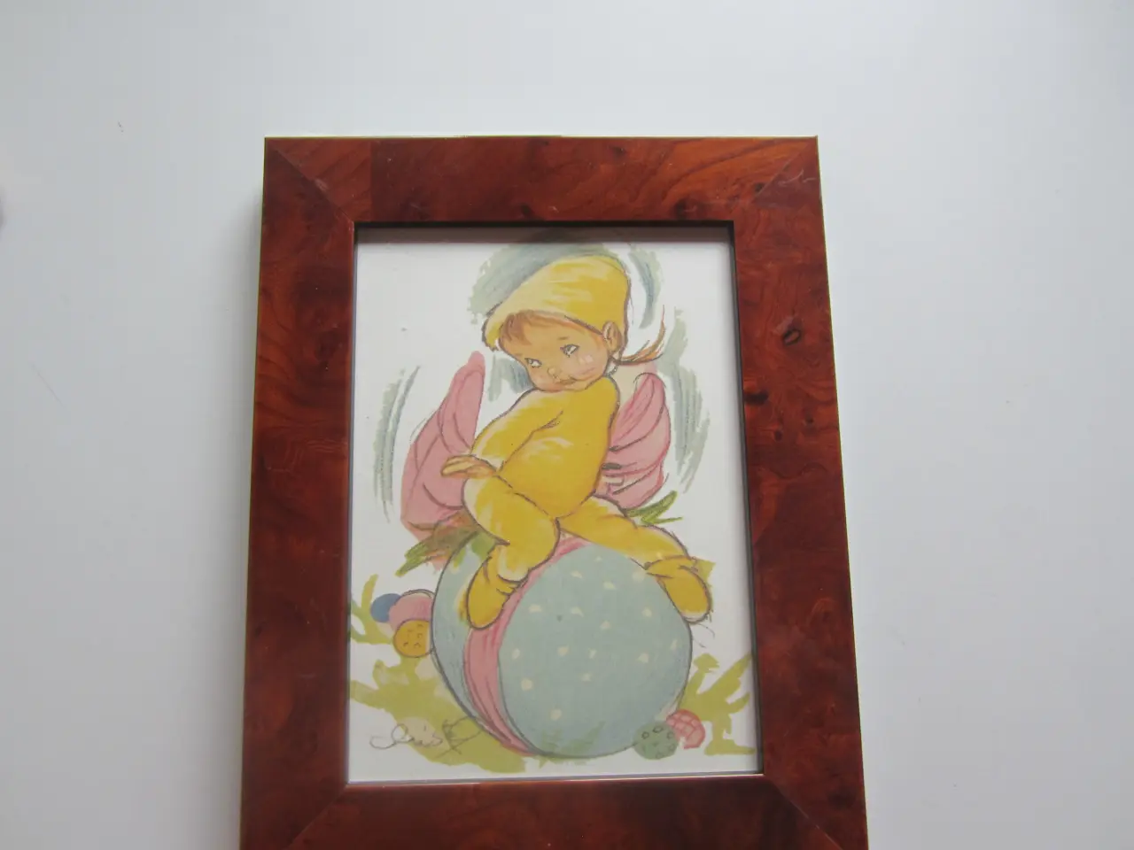 Billede 1 - Skøn Christel tegning i ny ramme 23X17,5 cm