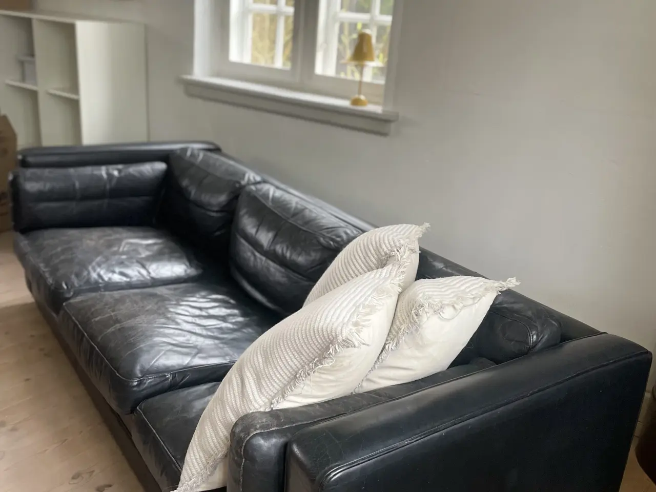 Billede 2 - Smuk gammel kernelædersofa