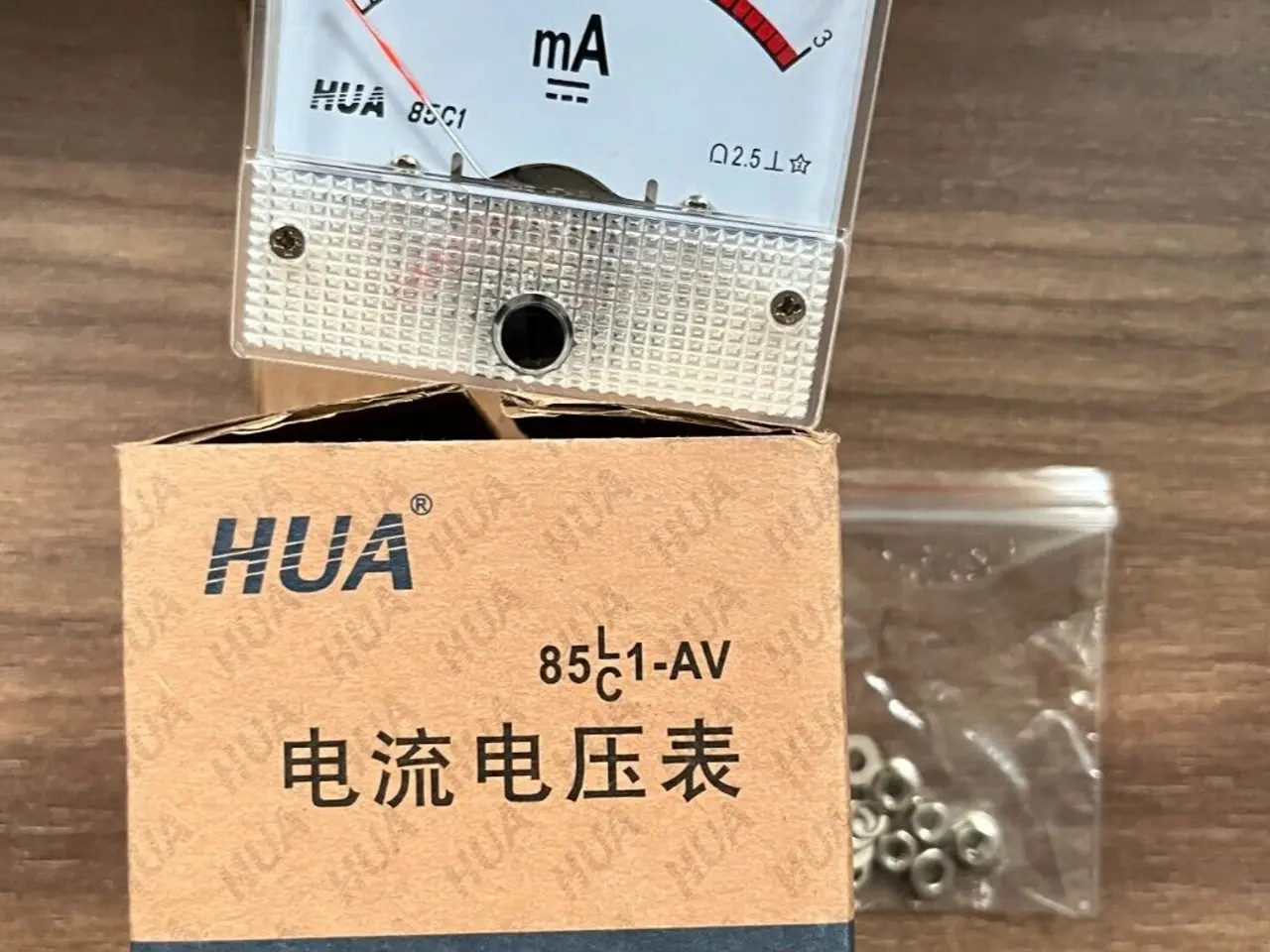 Billede 1 - HUA 85C1-AV Analog Panel Ammeter | 0-3mA DC Meter