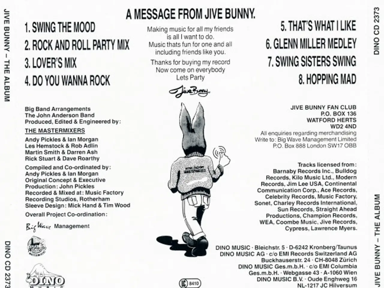 Billede 2 - Jive Bunny And The Mastermixers – The Album – CD