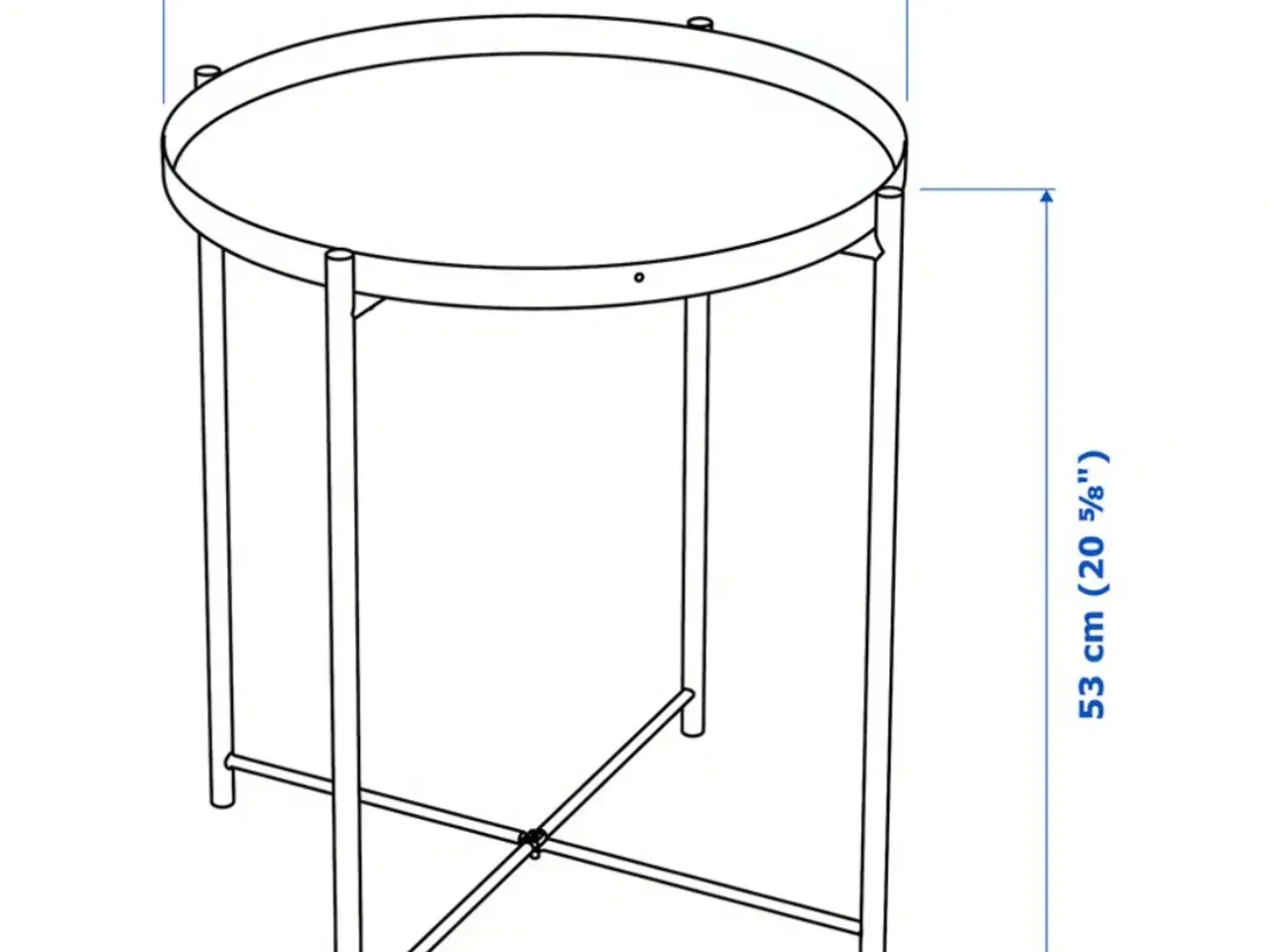 Billede 3 - IKEA Gladom bakkebord hvidt