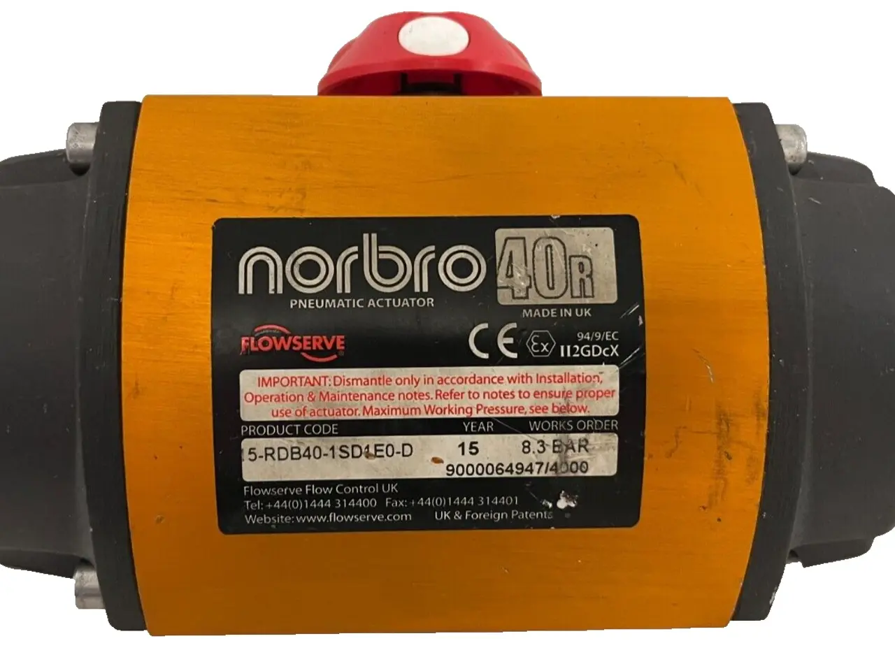 Billede 1 - Flowserve Norbro 40R Pneumatic Actuator -