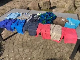 5 sæt Shorts - t shirts + fleecejakke