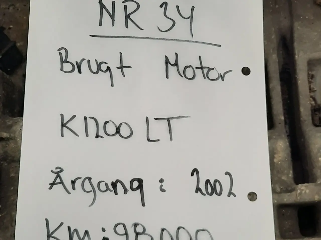 Billede 2 - Motor BMW K1200LT 